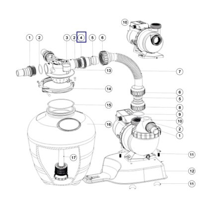 Переходной адаптер для фильтров AquaViva серии FSU (1013047)