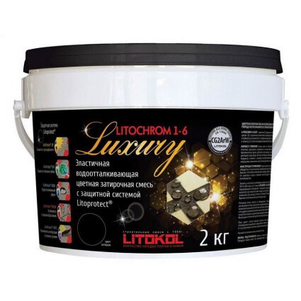 Затирочная смесь LITOCHROM 1-6 С.470 (черная) 2 кг