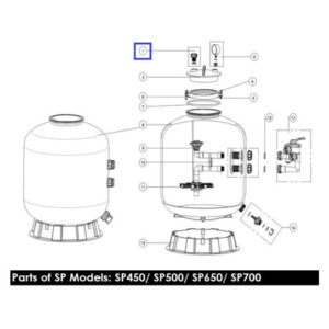 Воздушная заглушка для фильтров Aquaviva серии SP (89010701)