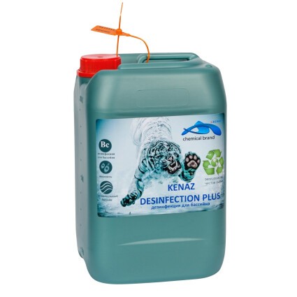 Жидкое средство для дезинфекции поверхностей бассейна Kenaz Desinfection Plus