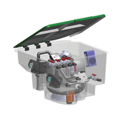 Комплексная фильтрационная установка AquaViva EMD-7SL (7м3/ч)