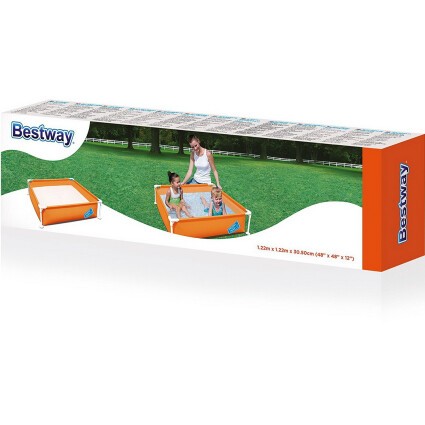 Детский каркасный бассейн Bestway 56217 (122х122х30.5 см) Orange