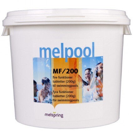 Средство по уходу за водой в бассейне на основе хлора Melpool MF 3 в 1, 50 кг (таблетки по 200 г)